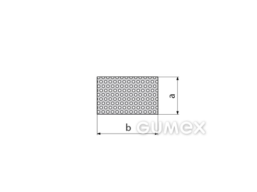 Silikonový mikroporézní profil obdélníkový, 3x10mm, hustota 150kg/m3, samozhášivý (EN 45545-2), -60°C/+230°C, šedý
